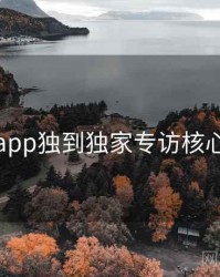 杏吧app独到独家专访核心看点