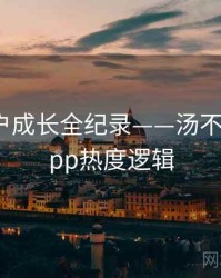 多维用户成长全纪录——汤不热视频app热度逻辑